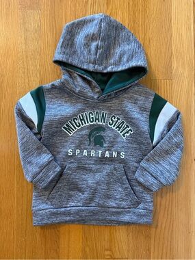 Michigan State Kids' Gray & Green Hoodie - Spartans